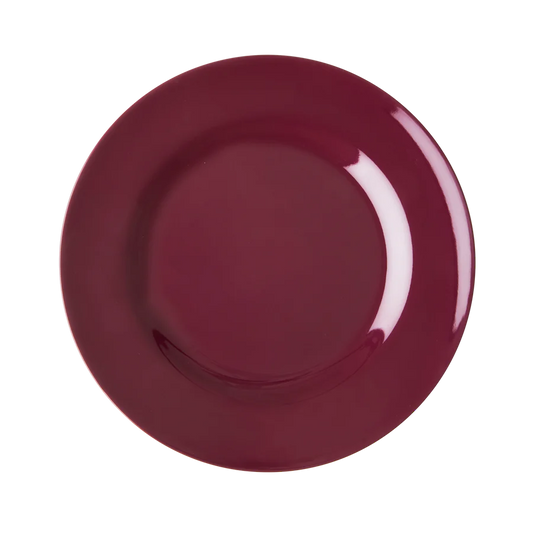 Melamine plate - Rice Bordeaux rood