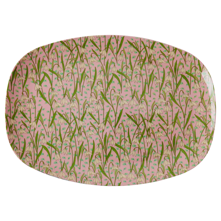 Rice - Melamine Plate Snowdrop