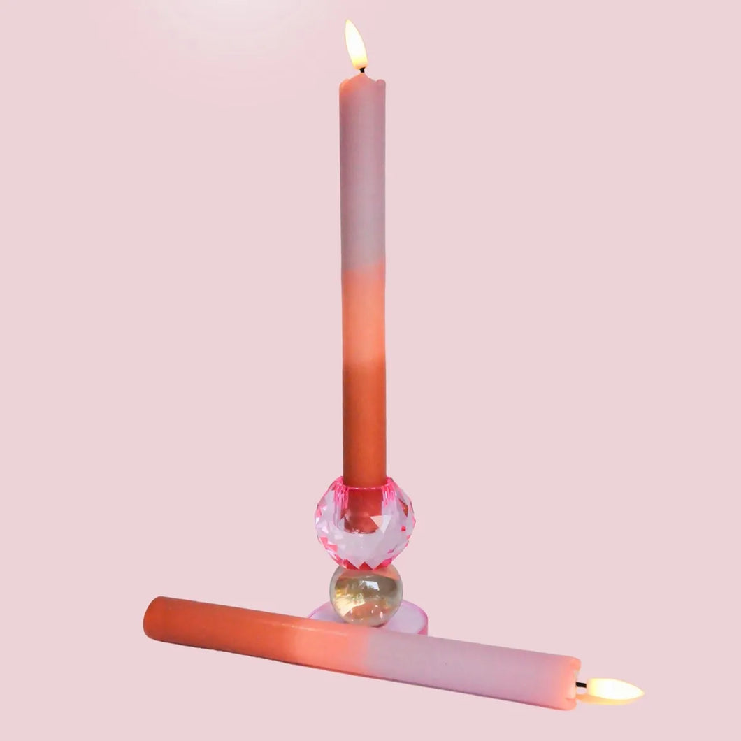 LED Pillar Kaars Peachy