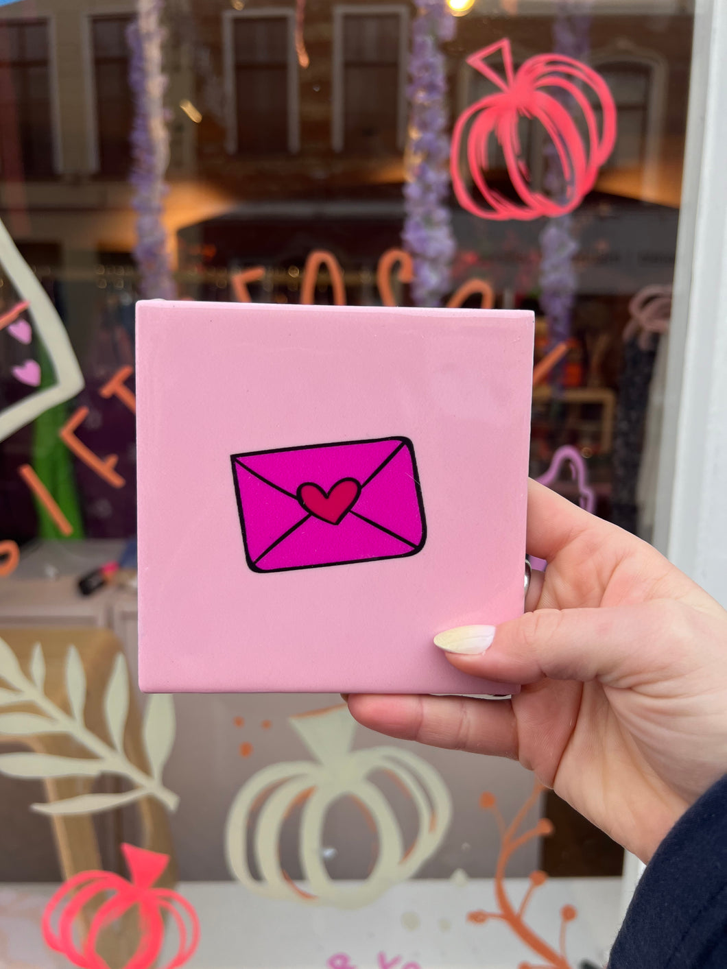 Tegeltje - Envelop hartje