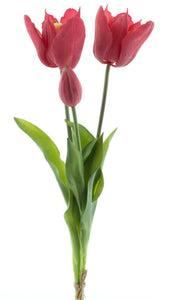 Real touch tulpen groot - Felroze