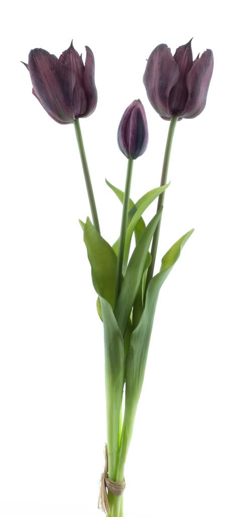Real touch tulpen groot - Aubergine