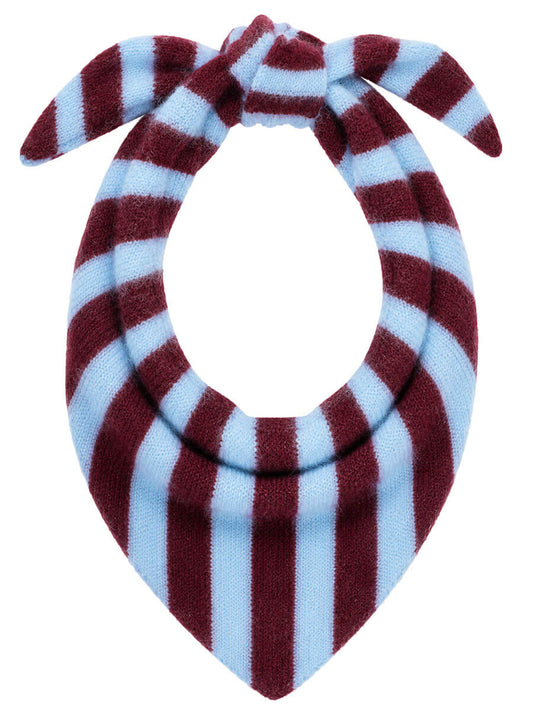 Sjaaltje - Bordeaux met blauw
