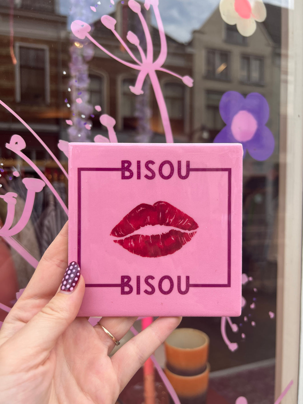 Tegeltje - Bisou bisou