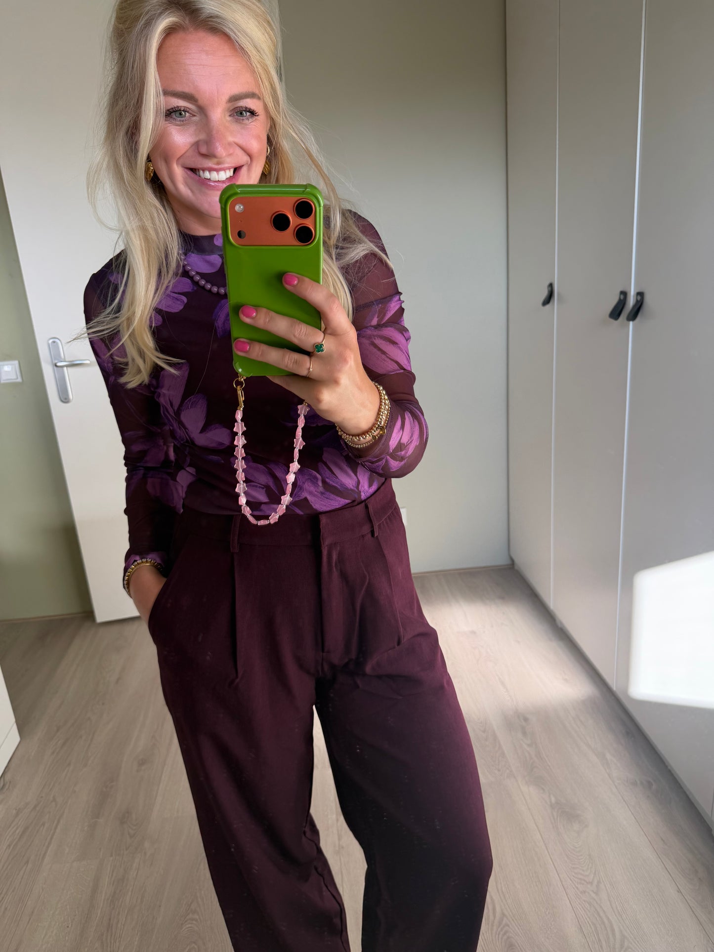 Ydence Top Willemijn - Plum flower