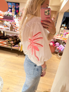 Blouse Palmboom - Wit