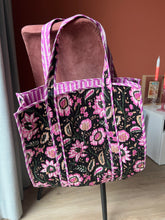 Afbeelding in Gallery-weergave laden, Tas - Zwart met roze
