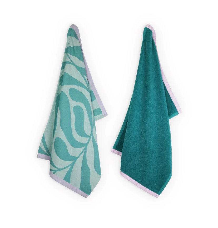 Lifa Home - Forest Dew Theedoek en Handdoek set