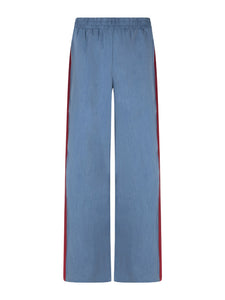 Ydence Pants Zizi - Denim blue / burgundy