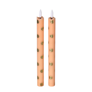 LED Pillar Kaars Smiles - Oranje