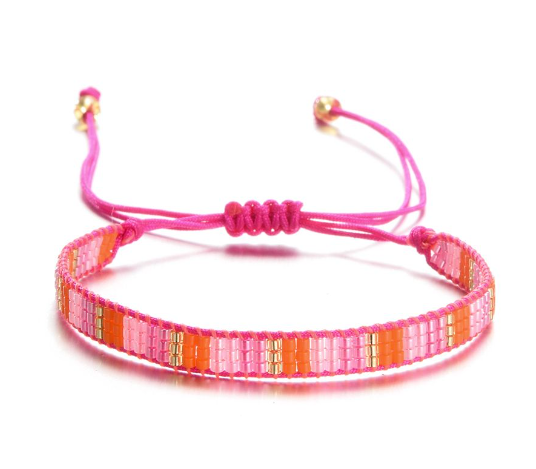 Armbandje - Roze/oranje