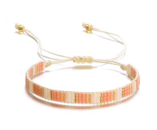 Armbandje - Beige/zalm