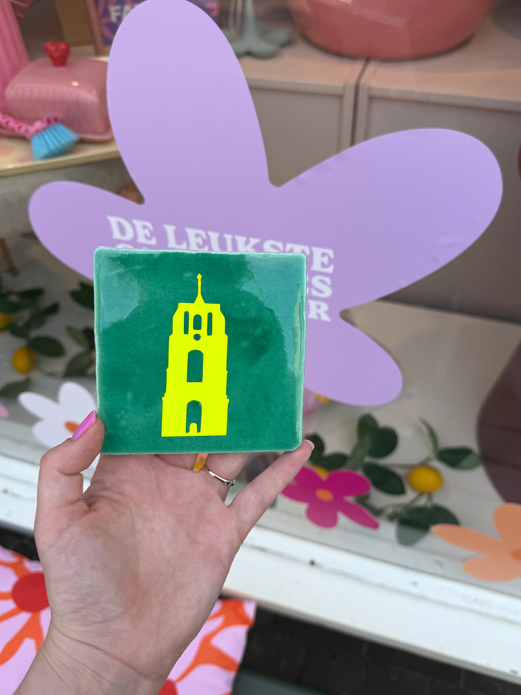 Tegeltje Oldehove - Donker groen