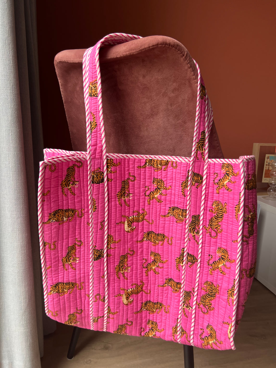 Tas - Fuchsia tijgers
