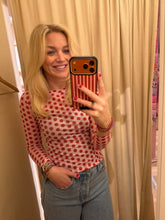 Afbeelding in Gallery-weergave laden, Mesh top stippen - Roze/rood
