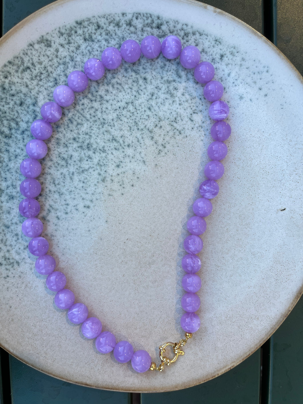 Kralen ketting - Lila