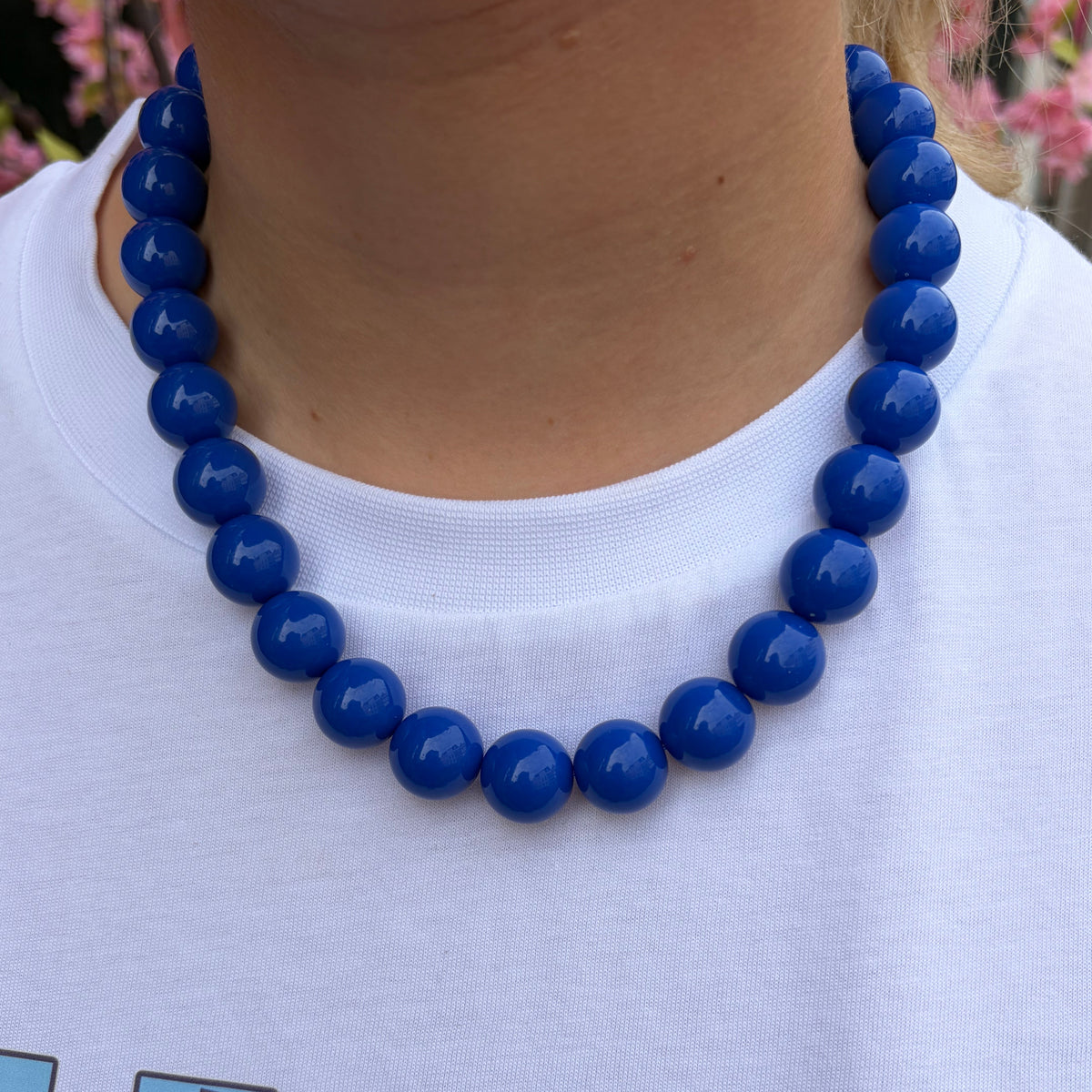 Kralenketting Ibiza M - Kobalt blauw