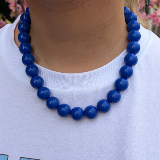 Kralenketting Ibiza M - Kobalt blauw
