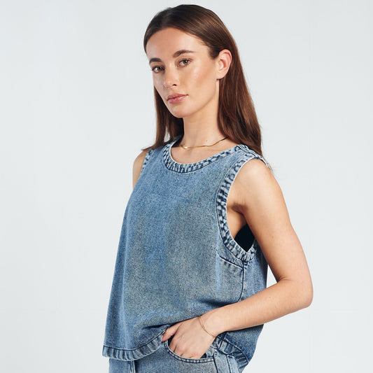 Spooq - Bekah top - Light blue
