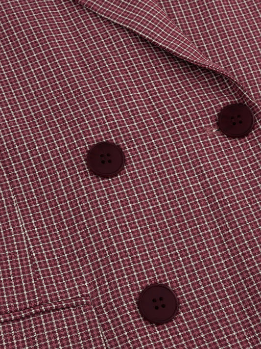 Ydence Blazer Nevessa - Mauve Check