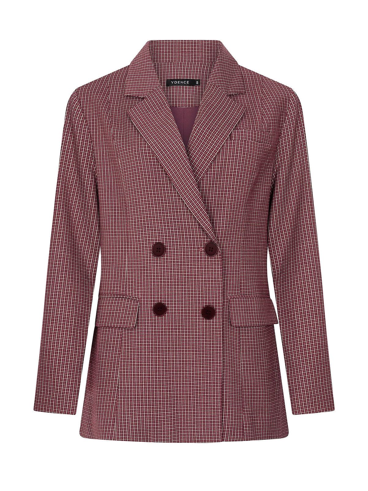 Ydence Blazer Nevessa - Mauve Check