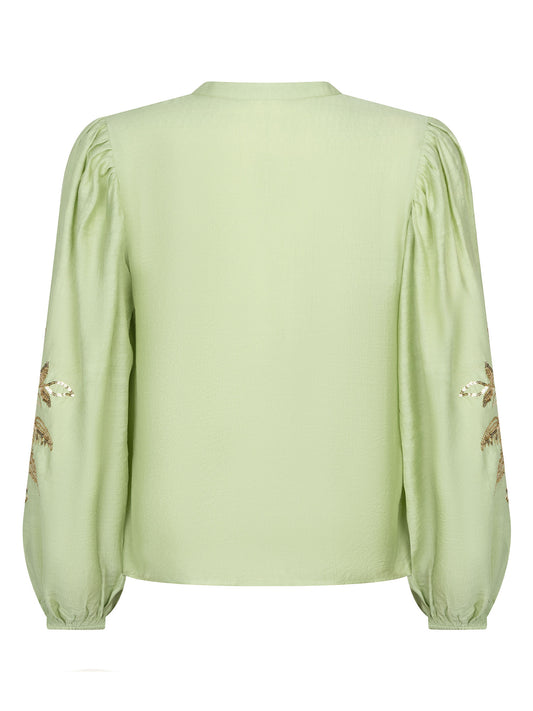 Ydence Blouse Rose - Soft green