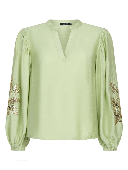 Ydence Blouse Rose - Soft green