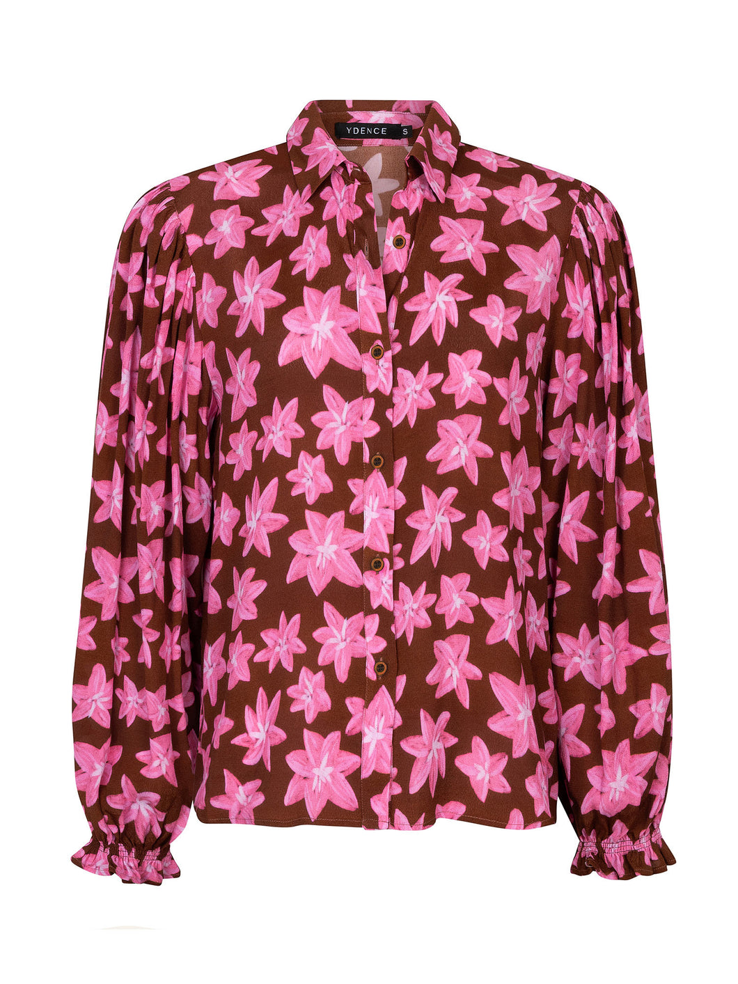 Ydence Blouse Alyssa - Brown flower