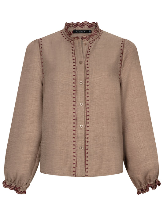 Ydence Blouse Hannah - Taupe