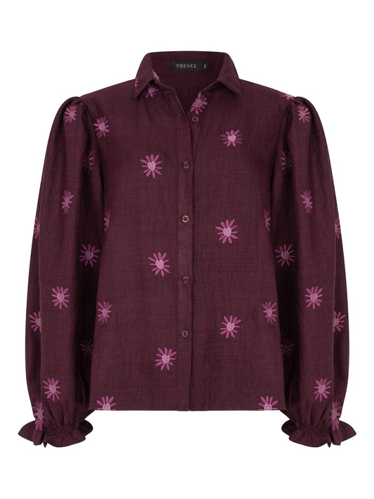 Ydence Blouse Jasmijn - Plum