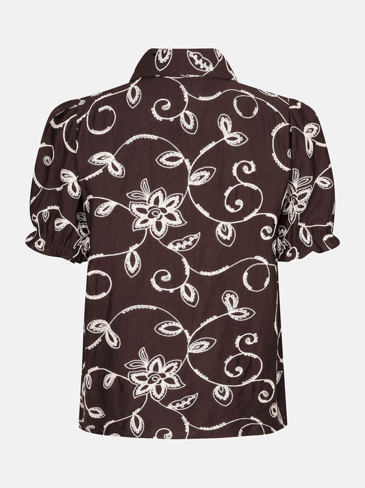 Ydence Blouse Leila - Dark Brown