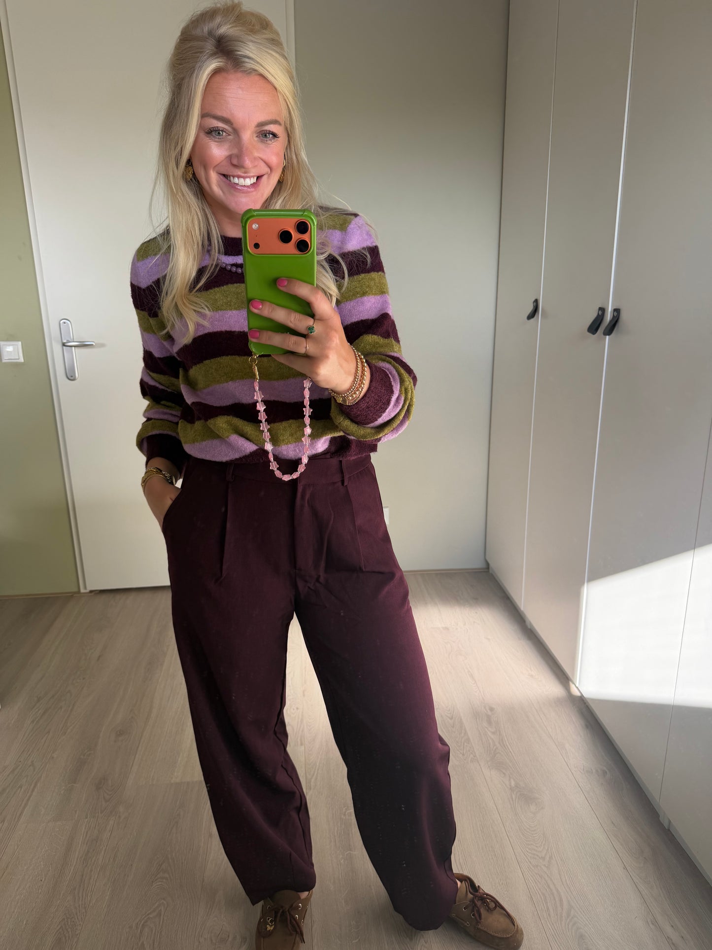Ydence Knitted sweater Aurora - Aubergine
