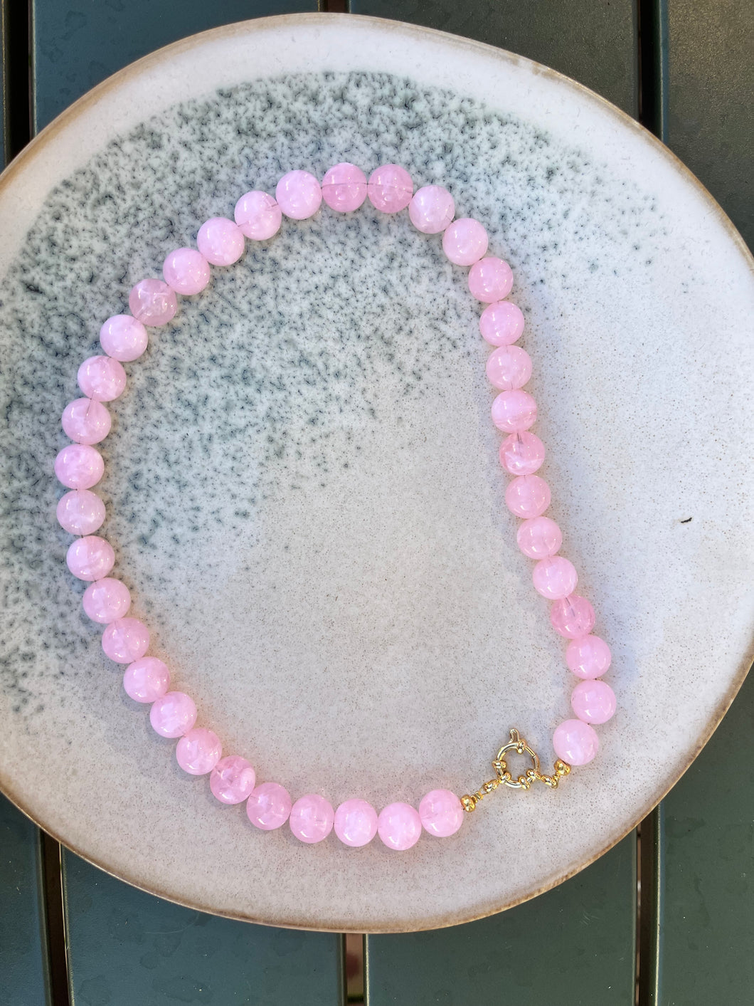 Kralen ketting - Roze