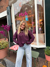 Afbeelding in Gallery-weergave laden, Longsleeve streep - Rood/Blauw
