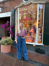 Afbeelding in Gallery-weergave laden, Pre order Longsleeve streep - Lichtroze/bordeaux rood
