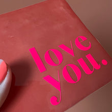 Afbeelding in Gallery-weergave laden, Tegel Love you - Koraal
