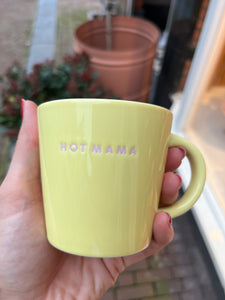 Cappuccino mok geel - Hot Mama