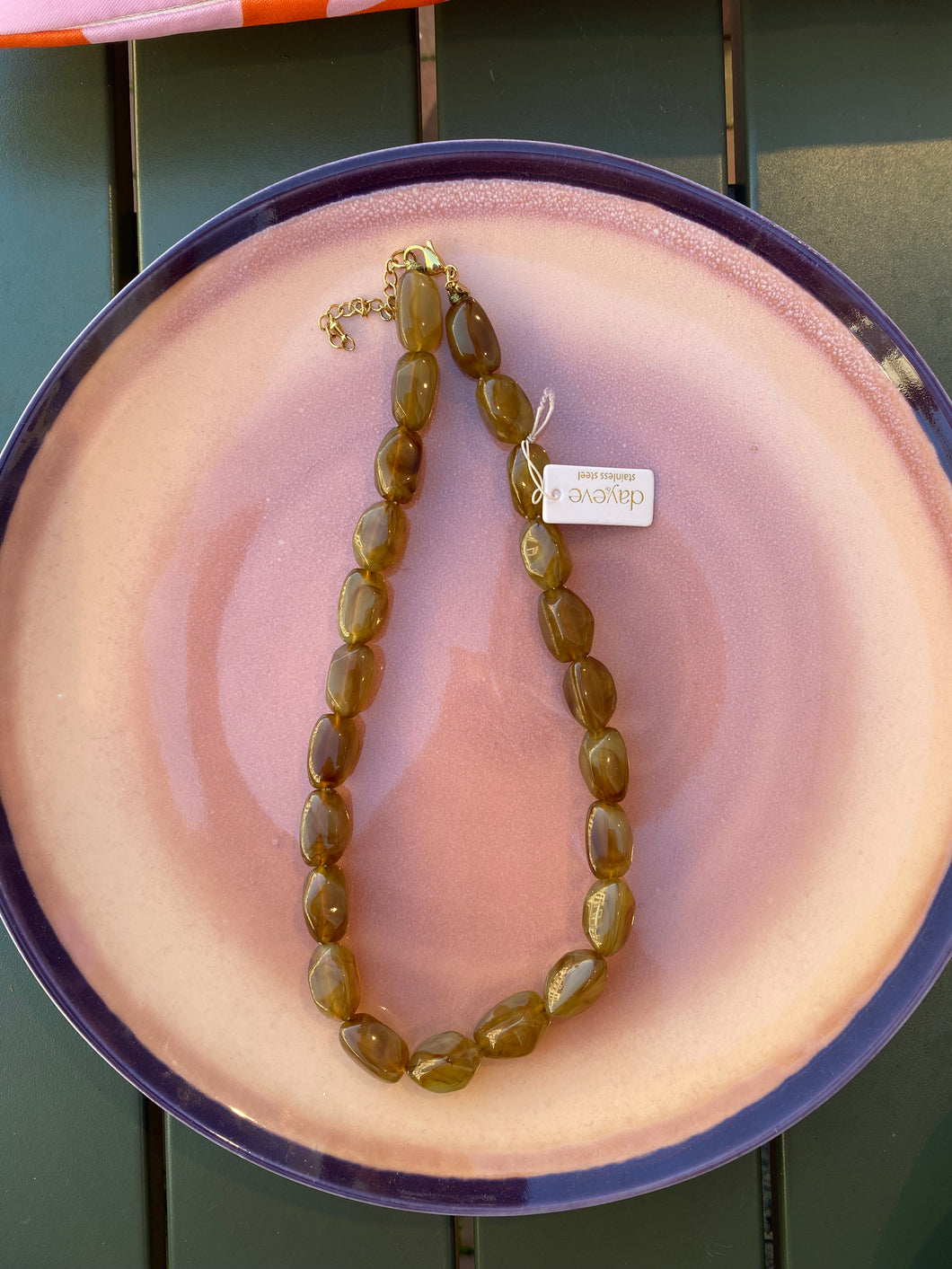 Kralen ketting - Groen