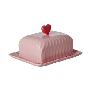 Rice keramieken botervloot - Roze