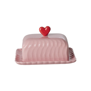Rice keramieken botervloot - Roze