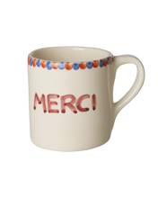 Afbeelding in Gallery-weergave laden, Rice - Keramiek Mok - Crème - Hand-painted MERCI
