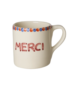 Rice - Keramiek Mok - Crème - Hand-painted MERCI
