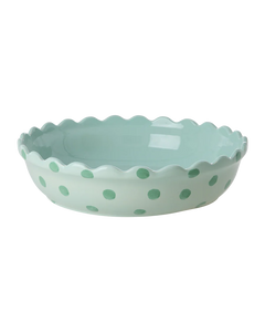 Rice - Stoneware Pie Dish Large - Mint