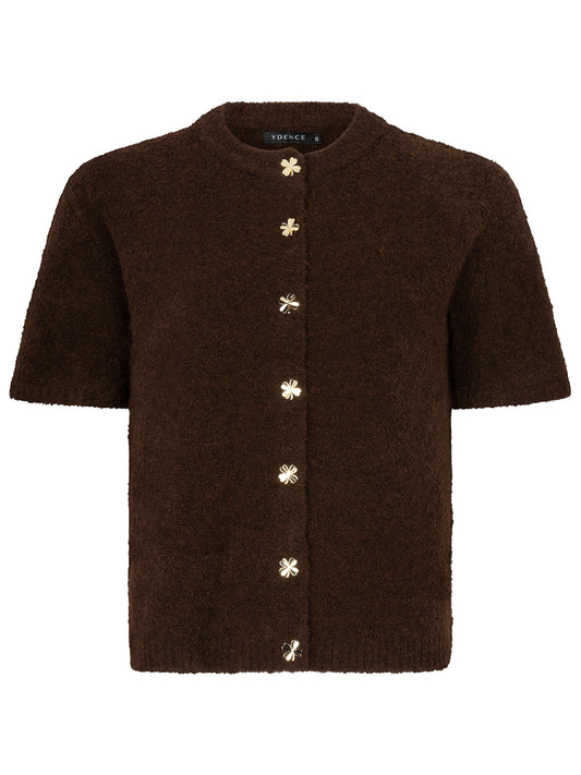 Ydence Cardigan Kitty - Dark Brown