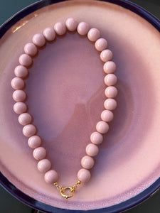 Kralen Ketting Groot - Beige
