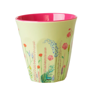 Melamine cup medium - Rice Summer Flowers