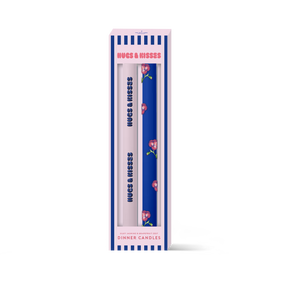 The Gift Label kaarsen set van 2 - Roze/blauw
