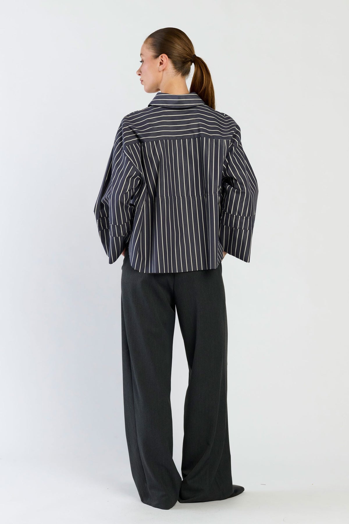Spooq - Dora blouse - Grey stripe