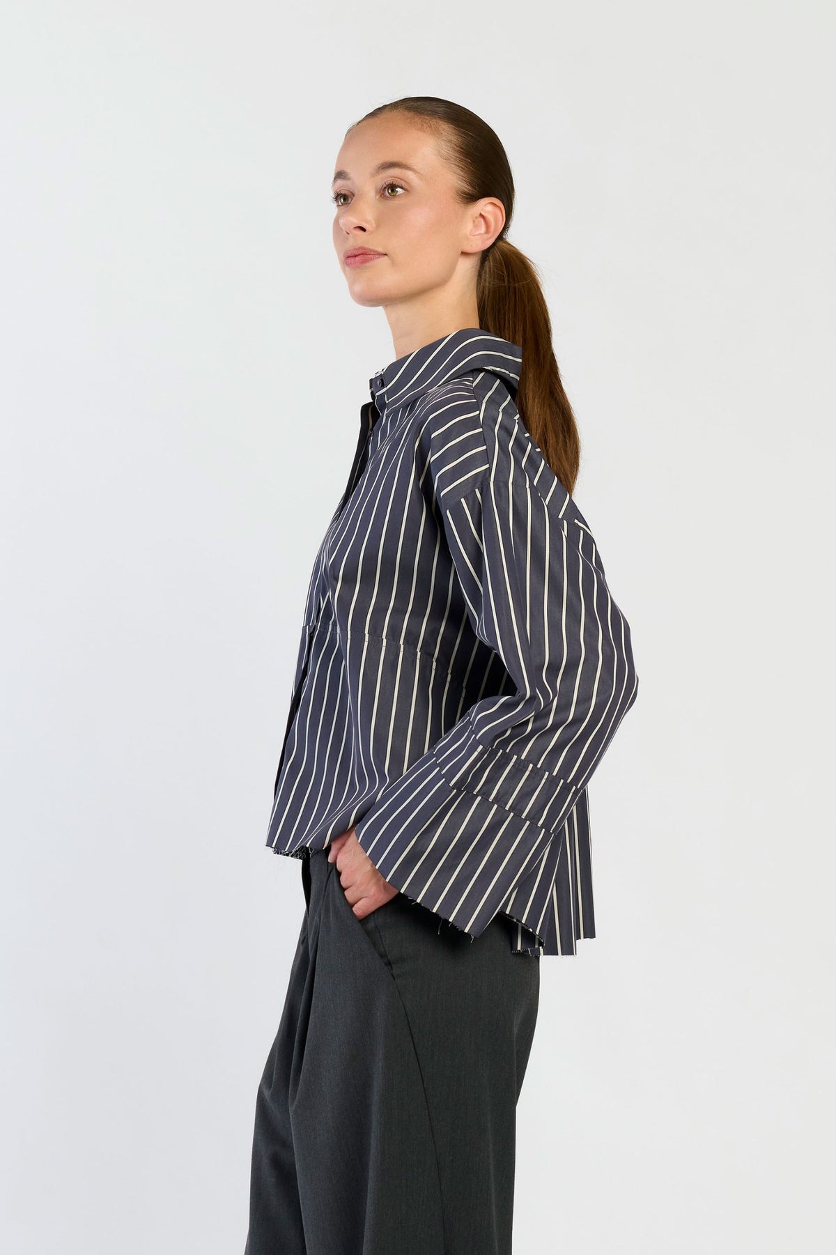 Spooq - Dora blouse - Grey stripe