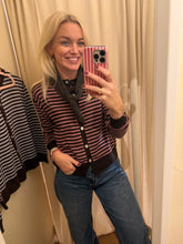 Afbeelding in Gallery-weergave laden, Vestje streep - Roze/donkerbruin
